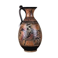 God Dionysus with Grapes Ancient Greek Vase Pottery