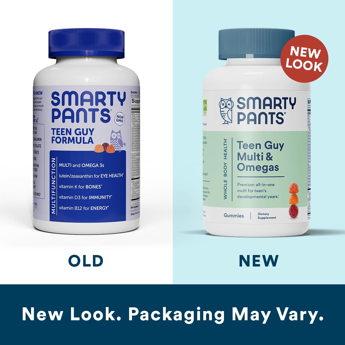 SmartyPants Kids Multivitamin Gummies and Fiber Supplement: Omega 3 Fish Oil (EPA/DHA) & Teen Guy Multivitamin Gummies: Omega 3 Fish Oil (EPA/DHA)