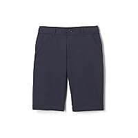 French Toast Men's Moisture Wicking Flat Front Stretch Microfiber Performance Short