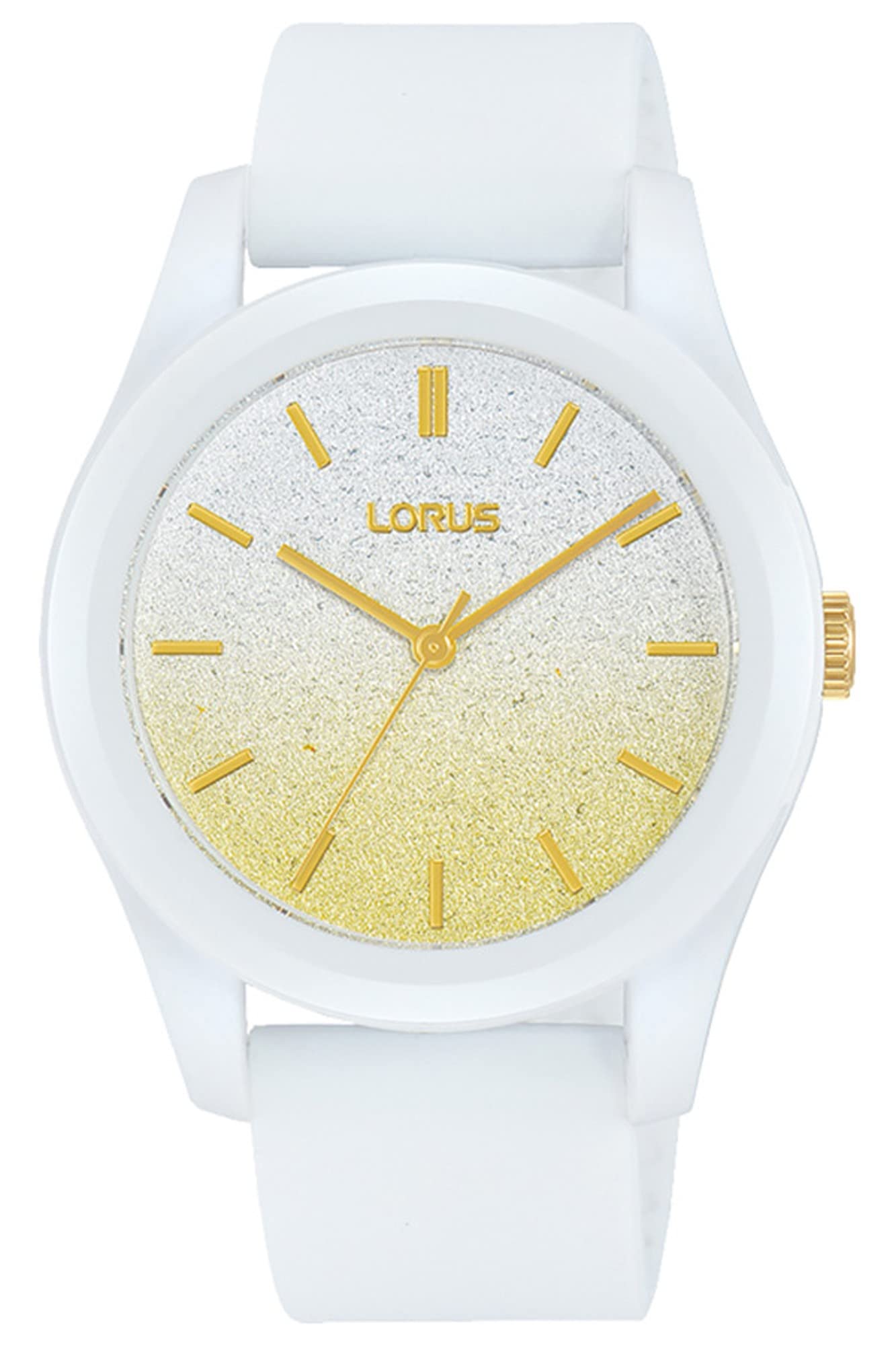 Lorus Woman Womens Analog Quartz Watch with Silicone Bracelet RG271TX9