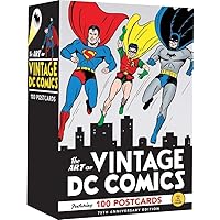 The Art of Vintage DC Comics: 100 Postcards (Gift for Vintage Comic Book Fan, Art Note Card Set)