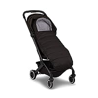 Joolz AER/AER+ Footmuff -Universal Accessory for Baby Strollers, Pushchairs & Prams -Perfect Fit for Travel Stroller or Compact Pushchair -All-Weather Companion for Toddlers Up to Years -Refined Black