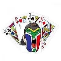 South Africa Flag Facial Makeup Cap Poker Playing Magic Card Fun Board Game