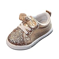 Warm Shoes for Toddler Girls Crystal Sport Sequins Run Boys Bowknot Baby Girls Bling Kid High Top Sneakers