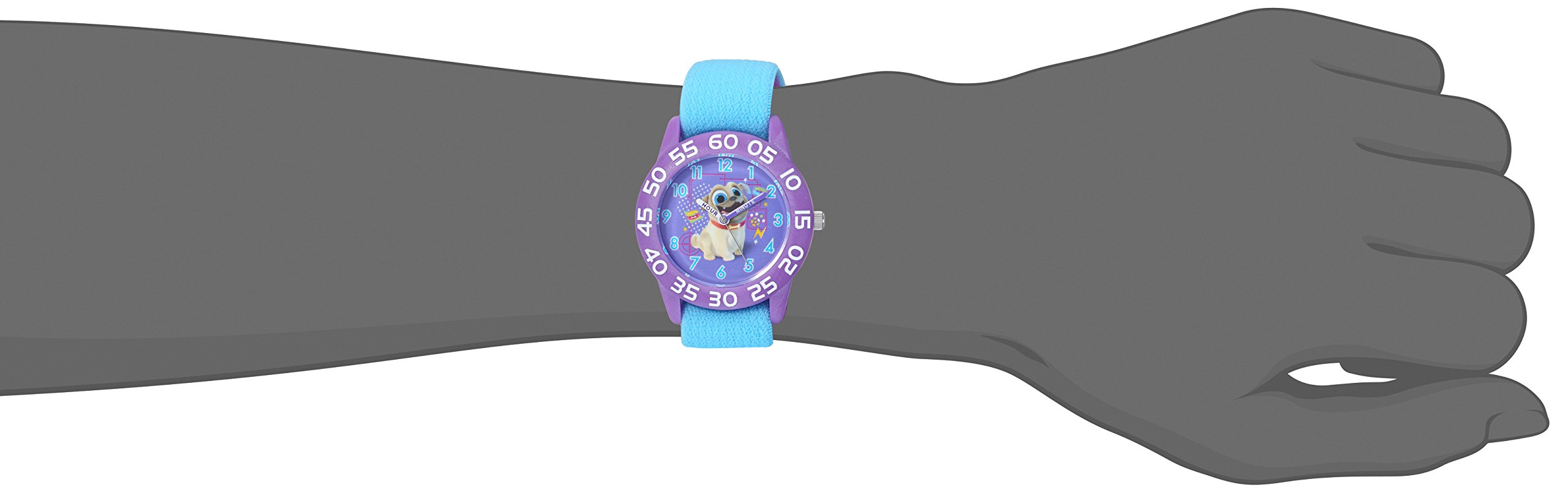 Disney Kids' Plastic Time Teacher Analog Quartz Nylon Strap Watch