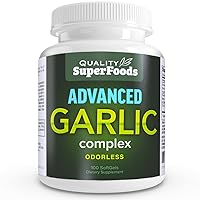 Advanced Garlic Complex - Quality SuperFoods (100ct) Maximum Strength Complex Contains a Blend of Odorless Garlic (Allium sativum), Parsley (petroselinum crispum), and Chlorophyll.