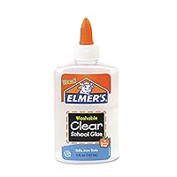 Elmer's E305 School Glue Washble Clear, 5 oz, Clear