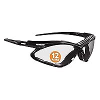 KleenGuard™ V30 Nemesis™ Foam Safety Glasses (65335), Clear Lenses with KleenVision™ Anti-Fog coating, Black Frame, Unisex Eyewear for Men and Women (12 Pairs/Case)