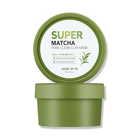 Super Matcha Pore Clean Clay Mask - 3.52Oz, 100g - Made from Match Water for Sensitive Skin - Skin Moisturizing Effect with Sebum and Pore Care - Korean Skin Care