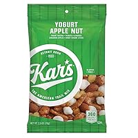 Kar’s Nuts Yogurt Apple Nut Trail Mix, 2.5 oz Individual Snack Packs - Bulk Pack of 48, Gluten-Free Snacks
