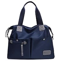 Tote Bag for Women,Multi Pockets Shoulder Handbag,Nurse Bag for Work,Large Cross body Purse,Fashion Nylon Top Handle Satchel