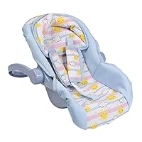 ADORA Color-Changing Sunny Days Baby Doll Car Set Carrier with Rotating and Adjustable Handle for Fun and Interactive Playtime, Fits Most Dolls up to 20 inches