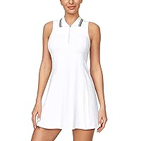 Golf Dress Tennis Dresses for Women with Built in Shorts and Bra 3 Pockets Athletic Dress Workout Dress for Active