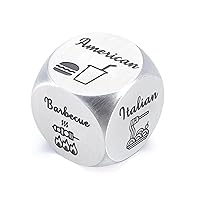 Valentines Day Gifts for Him Her Date Night Ideas Food Decision Dice Husband Funny Present from Wife Boyfriend Girlfriend Men Women Couple Anniversary Christmas Stocking Stuffer Sweetest Day Birthday
