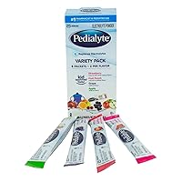 Pedialyte Electrolyte Powder Packs Are a Convenient & Portable Way to Quickly Replenish Lost Fluids & Electrolytes to Help Prevent Dehydration, Just Add Water, 8 Powder Packs, Variety Pack