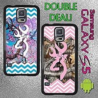 Original Country Girl Double Deal Chevron Light Pink and Blue Dogwood Tree Samsung Galaxy S5 Case