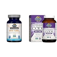 1000mg DHA Fish Oil + 30mg Zinc Supplements for Eye, Brain, Heart, Immune & Skin Health, 30 Count