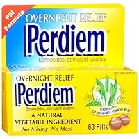 Overnight Relief Laxative Pills-60 ct by Perdiem