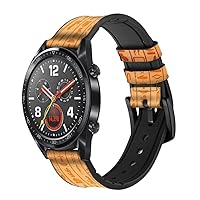 CA0738 Egyptian Hieroglyphs Leather Smart Watch Band Strap for Wristwatch Smartwatch Smart Watch Size (18mm)