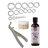 Phimosis Stretching Rings with GlanPro Skin Stretching Tool, Fast Acting Phimosis Cream, and Phimosis Oil