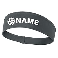 Volleyball Name Printed Moisture Wicking Headbands for Men and Women - Personalization