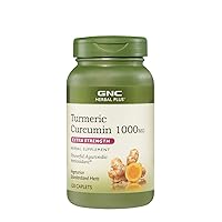 Herbal Plus Turmeric Curcumin 1000mg Extra Strength, 120 Caplets, Provides Antioxidant Support