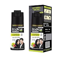 Indica Easy Shampoo In Hair Colour| Natural Black | 180ml (6.08 oz)