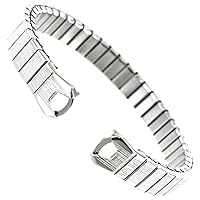 Speidel C-Ring Silver Tone Stainless Steel Ladies Expansion Band Short 2145/02