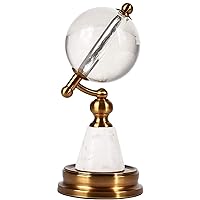 Qiangcui Office Home Table Feng Shui Decoration Crystal Ball/Decorative Balls European-style Transparent Crystal Ball Globes For Home Decoration Balls, Watching Divination Or Feng Shui And Fortune Tel