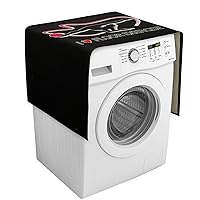 I Love Floor Exercise Washer and Dryer Covers for The Top Bags Fridge Cover with Storage for Home and Kitchen