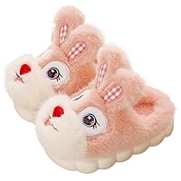 Toddler Girls Slippers Boys Girls Fluffy Home Slippers Winter Warm Indoor Cute Bunny Shoes
