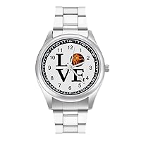Love Basketball Watch Fashion Simple Wrist Watch Analog Quartz Unisex Watch for Father