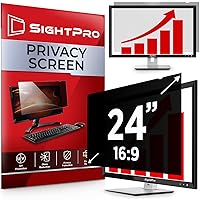 24 Inch 16:9 Computer Privacy Screen Filter for Monitor - Privacy Shield and Anti-Glare Protector