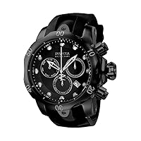 Invicta Men's INVICTA-6051 Venom Reserve Black Stainless Steel Watch with Polyurethane Band