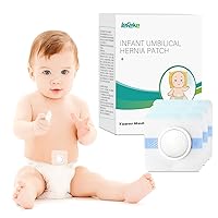 Baby Belly Navel Patches, Cotton Pads for Baby Belly Button Hernia, Infant Essentials Must Haves (7 Pieces)