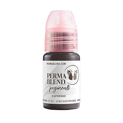 Perma Blend Permanent Makeup for Eyebrows, Used For Microblading and Tattoo Techniques, Professional Cosmetic Pigment Signature Brow Set, 0.5 oz Set of 8