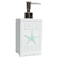 Sweet Home Collection Bathroom Accessories Sets Unique Collections Modern Classic Contemporary Decorative Beautiful Designs Bath Shower Tub Décor, Lotion Pump/Soap Dispenser (Pack of 1), Beach Shells