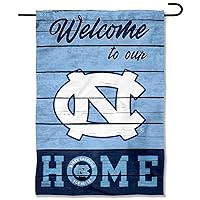 North Carolina Tar Heels Welcome To Our Home Double Sided Garden Yard Flag
