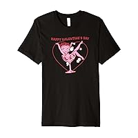 Betty Boop Valentine's Day Retro Galentine's Day Martini Premium T-Shirt