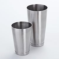 American Metalcraft BSSET Boston Shaker Set, Stainless Steel, Weighted, 18 oz. and 28 oz.
