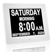 JALL 【New 2024】 Digital Calendar Alarm Day Clock - with 8