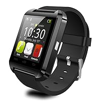 iTecoSky Smartwatch Woman/Man Sport Bluetooth Smart Watch Bracelet Wrist Watch Sport Fitness Tracker Pedometer for iPhone IOS Android Phone Smartwach PK (black)