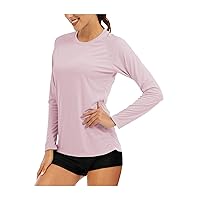 KINGFEN Women UPF 50+ Sun Protection Half Zip Hiking Clothing Quick Dry Shirts Long Sleeve Tops
