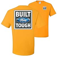 Built Ford Tough Classic Truck Logo Ford Front and Back Licensed Official Mens T-Shirts