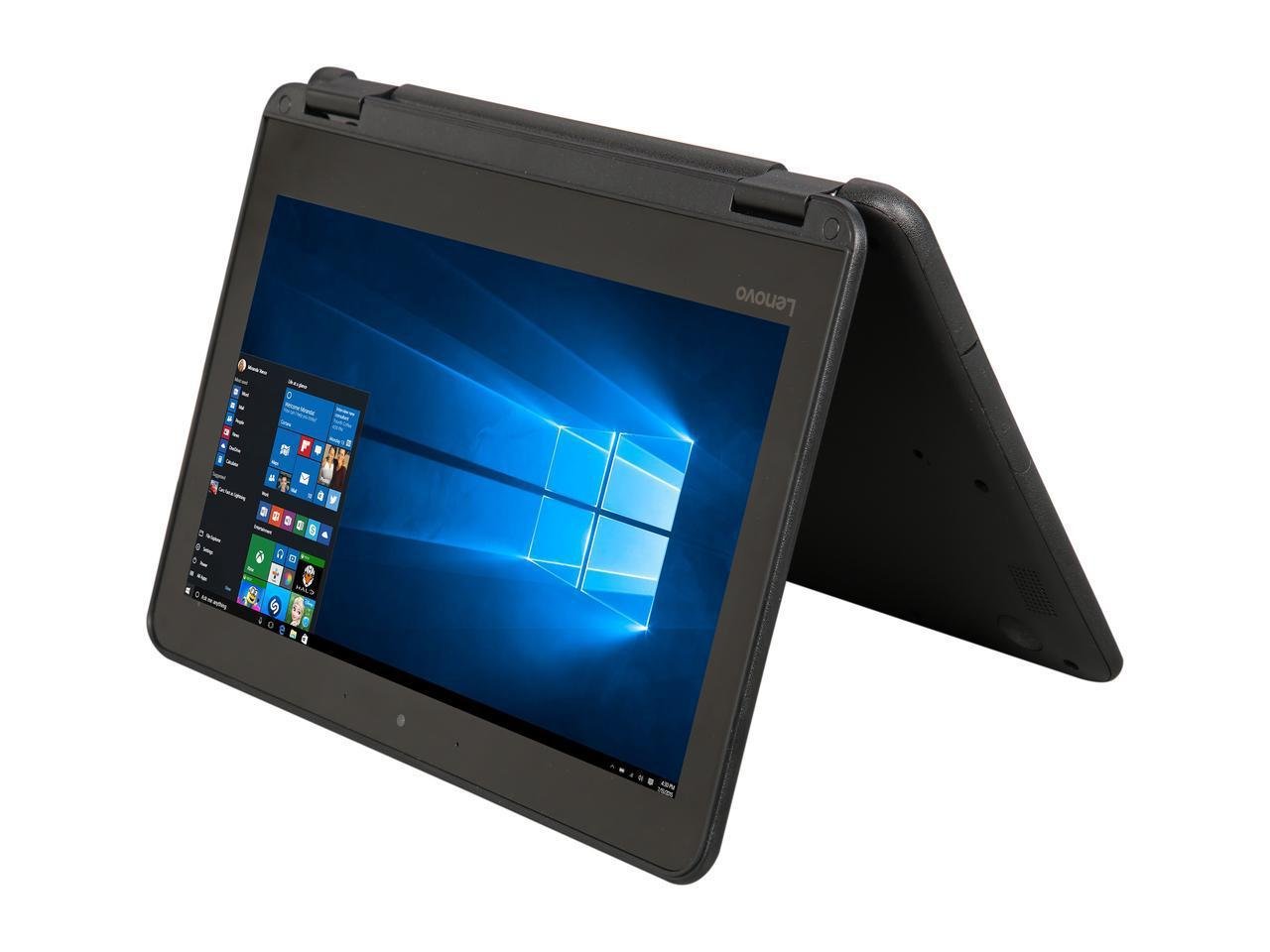 Lenovo N23 11.6-inch IPS Anti-Glare Touchscreen 2-in-1 Business Laptop, Intel Celeron N3060, 4GB RAM, 128GB Solid State Drive, Windows 10 Professional