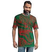 Red Glow Dragon Men's/Women's Sublimation T-Shirt by Ross Farrell