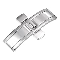 uxcell Folding Clasp Push Button Steel Watch Band