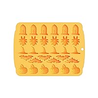 Halloween Chocolate Moulds Non-Stick Molds For Creative Baking Tool Halloween Theme Silicone Material 4 Colors For Hallo Halloween Chocolate Molds