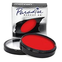 Mehron Makeup Paradise Makeup AQ Face & Body Paint (1.4 oz) (Vulcan – Neon Red/Pink UV)