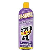 Odor Destroying Shampoo for Dogs, 32 oz. – Formulated with Powerful De-Greasers, Skunk Odor Remover for Pets, Carpet, Furniture and More – Removes Skunk Smell Fast, Clear, (FG00065)